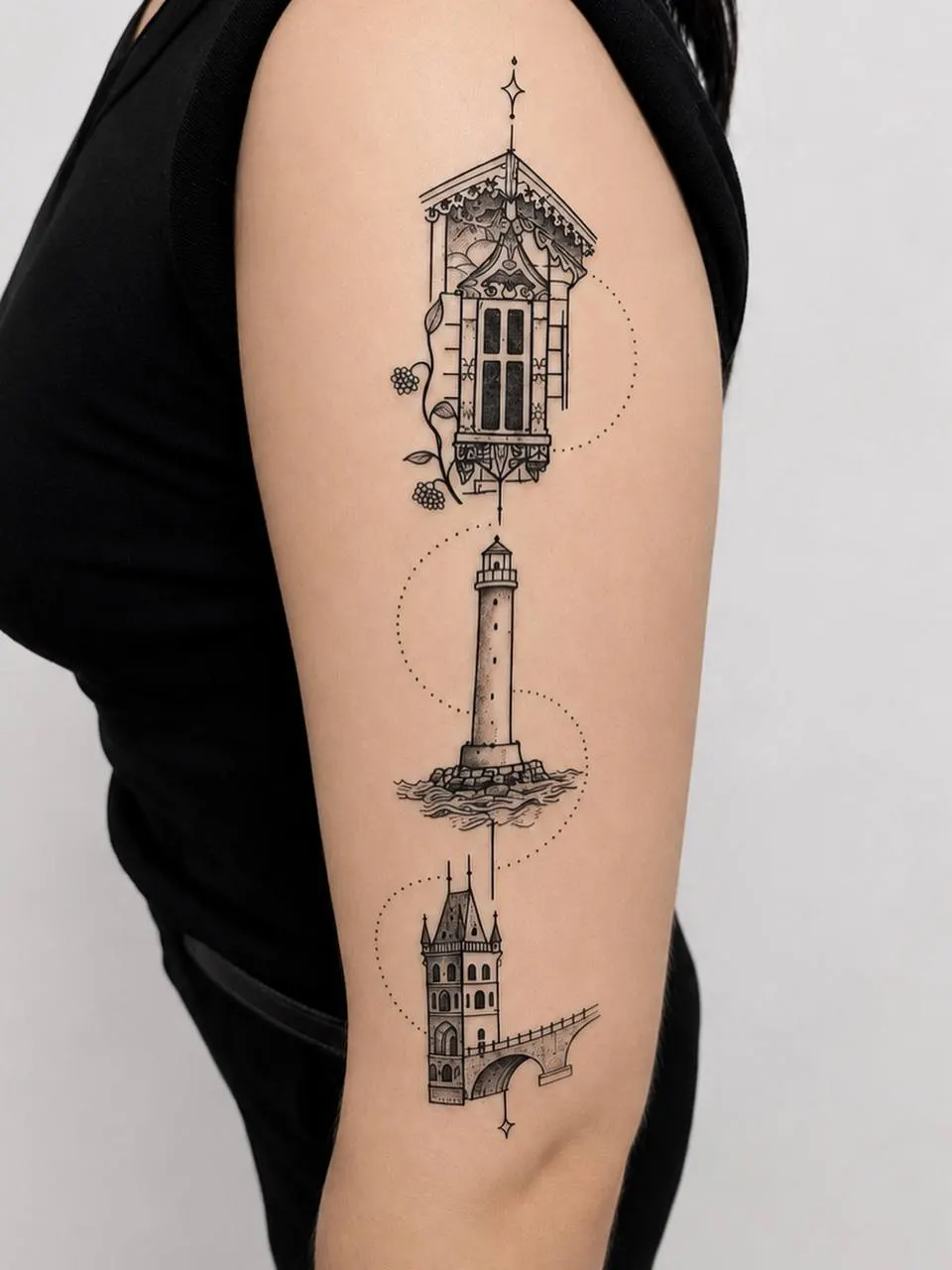 Graphic tattoo work