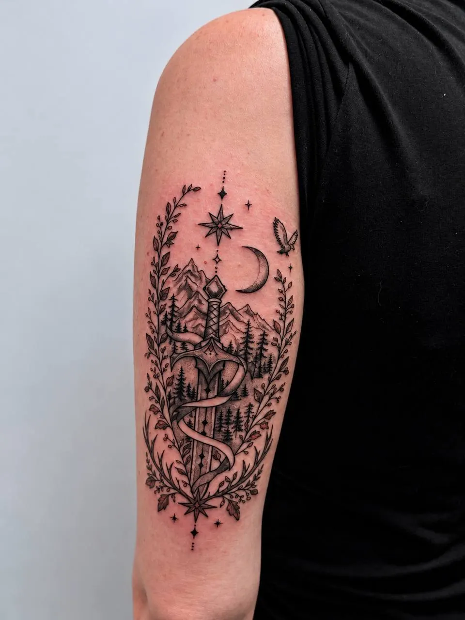 Graphic tattoo work