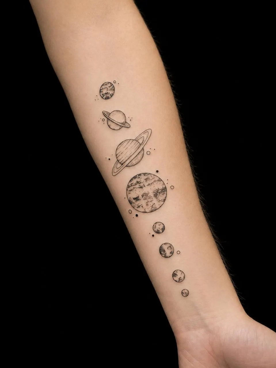 Minimalism tattoo work